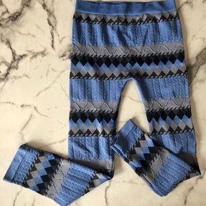 One Step Up Blue Geometric Girl’s Leggings 14/16